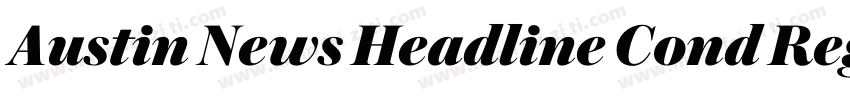 Austin News Headline Cond Regular字体转换